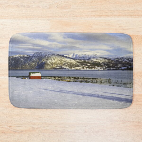 Item preview, Winter Sun At Lovely Fjord In Norway designed and sold by Susan Dost.