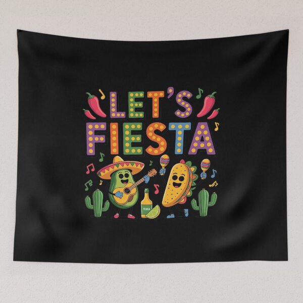 Item preview, Let's Fiesta Cinco De Mayo Mexican Party Celebration designed and sold by CORJIDOG-ART.