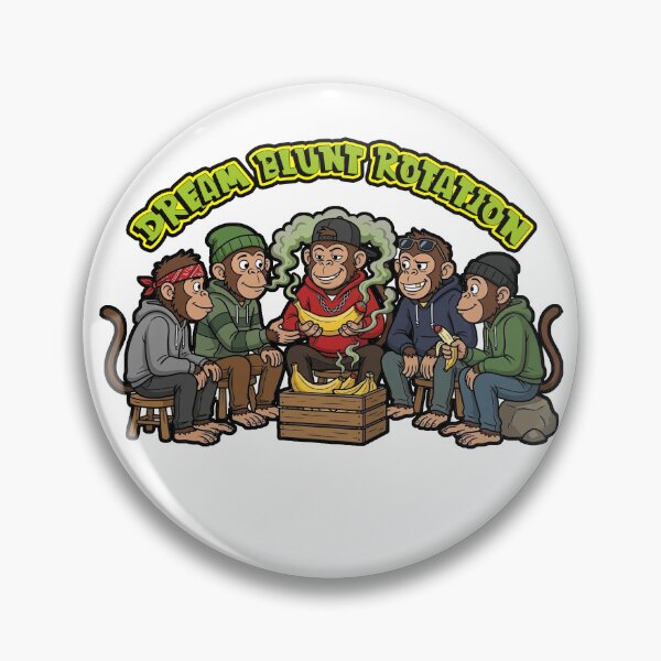 Item preview, DREAM BLUNT ROTATION MONKEYS SMOKING BANANAS designed and sold by Python Designs .