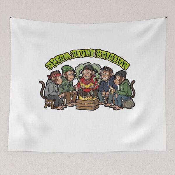 Item preview, DREAM BLUNT ROTATION MONKEYS SMOKING BANANAS designed and sold by Python Designs .