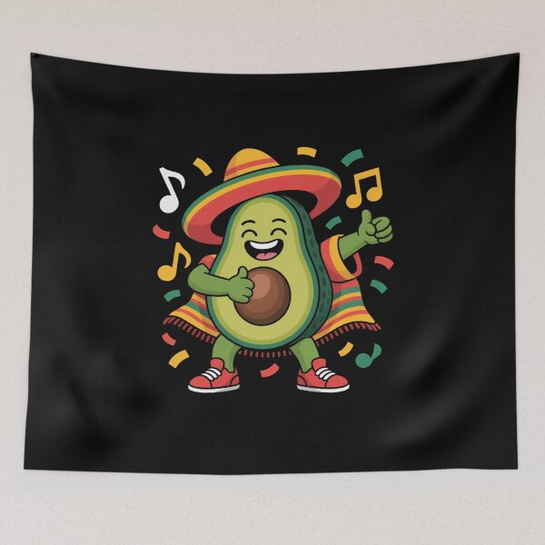 Item preview, Happy Avocado Cinco De Mayo Mexican Fiesta Sombrero designed and sold by CORJIDOG-ART.