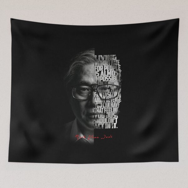 Item preview, Park Chan Wook Split Face Quote Poster designed and sold by Enea Kelo.