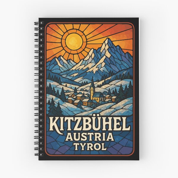 Item preview, Kitzbuhel Austria Stained Glass Travel designed and sold by TomFrontierArt.