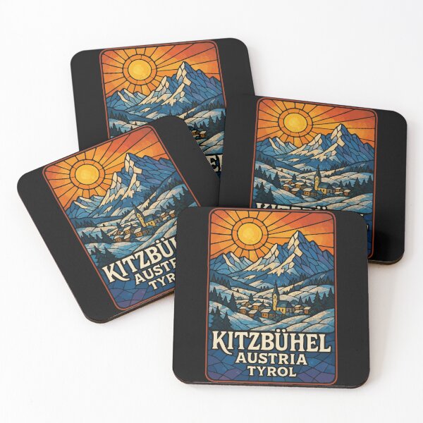 Item preview, Kitzbuhel Austria Stained Glass Travel designed and sold by TomFrontierArt.