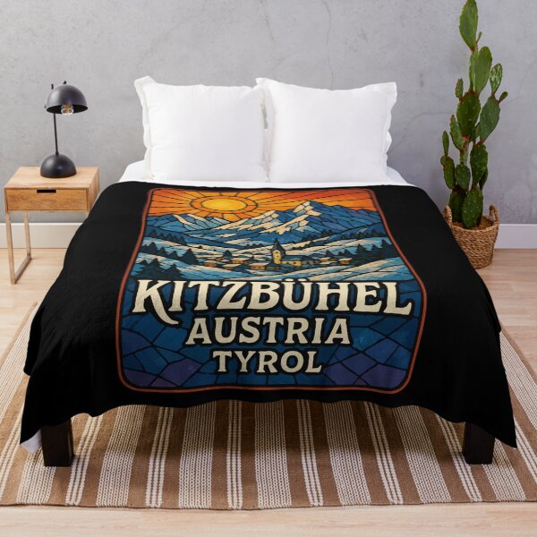 Item preview, Kitzbuhel Austria Stained Glass Travel designed and sold by TomFrontierArt.
