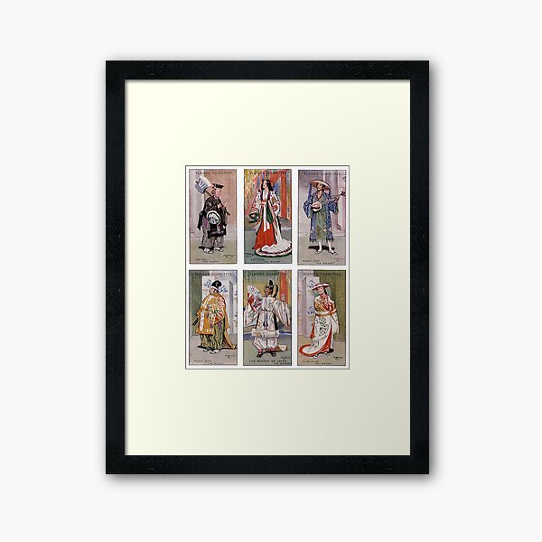 players cigarette cards framed 1927 Players Cigarette Cards The Mikado - Gilbert and Sullivan