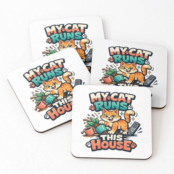 Item preview, My Cat Runs This House – Funny Cat Owner Humor Design designed and sold by rushaib.