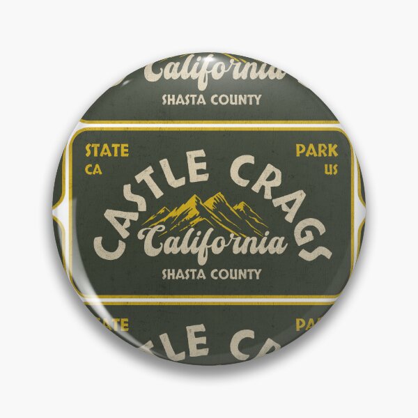 Item preview, Castle Crags State Park, Shasta County, California, badge design designed and sold by Wanderful-roads.