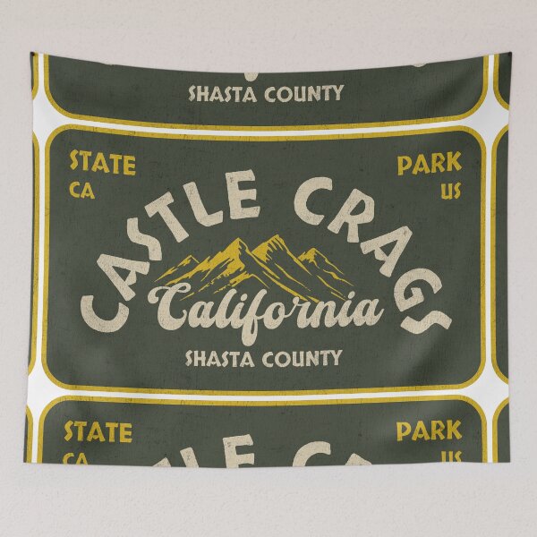 Item preview, Castle Crags State Park, Shasta County, California, badge design designed and sold by Wanderful-roads.