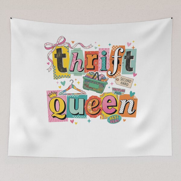 Item preview, Thrift Queen Vintage Thrifting Lover designed and sold by Gallory Hive.