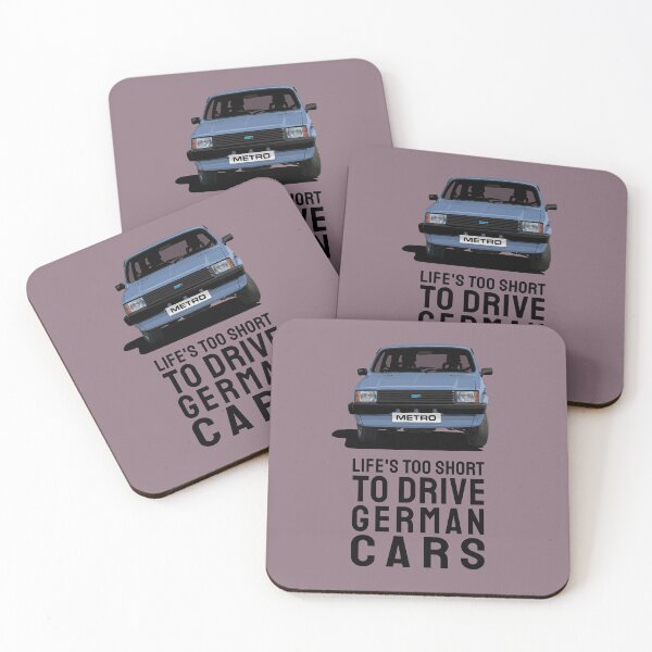 Item preview, Life's too short to drive German cars - Austin Metro in blue designed and sold by knappidesign.