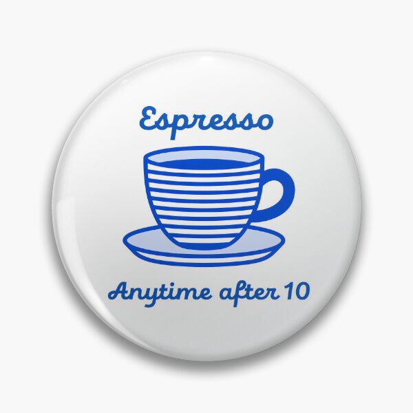 Item preview, Espresso Coffee Icon Minimal Blue Line Illustration Anything After 10 designed and sold by BobaBunny76.