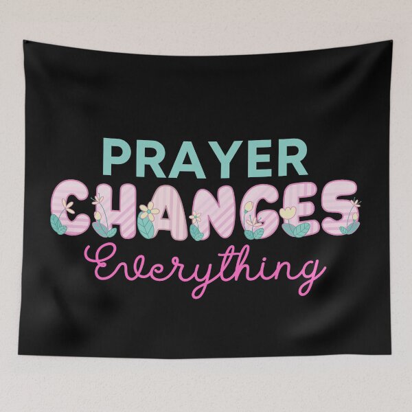 Item preview, Prayer Changes Everything – Inspirational Christian Faith Design designed and sold by MoriaStore.