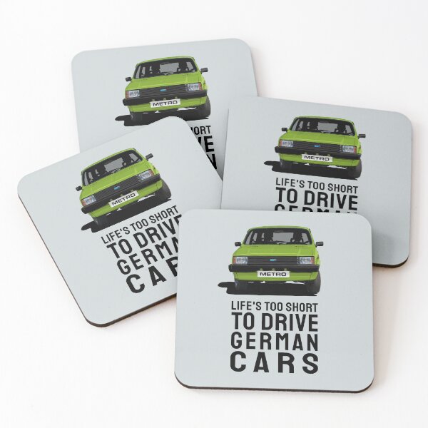 Item preview, Life's too short to drive German cars - Austin Metro in green designed and sold by knappidesign.