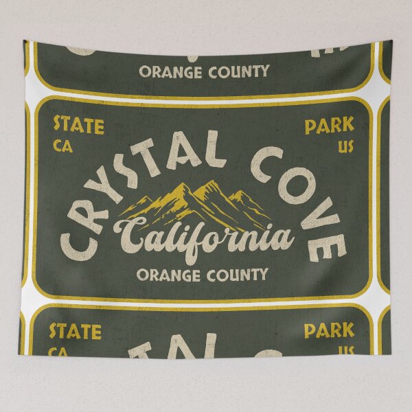 Item preview, Crystal Cove State Park, Orange County, California, badge design designed and sold by Wanderful-roads.