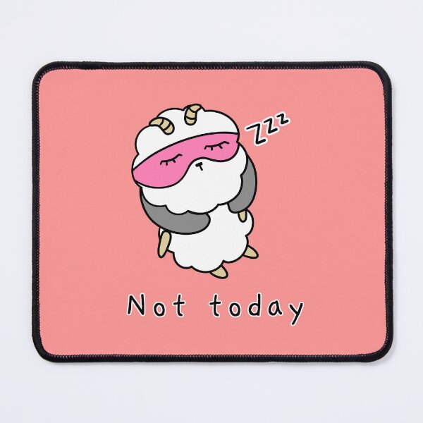 Item preview, Not Today Sleepy Fluffy Sheep designed and sold by ubborn.