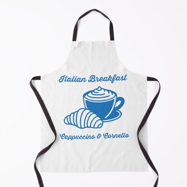 Item preview, Cappuccino & Croissant Icon Minimal Blue Line Italian Breakfast designed and sold by BobaBunny76.