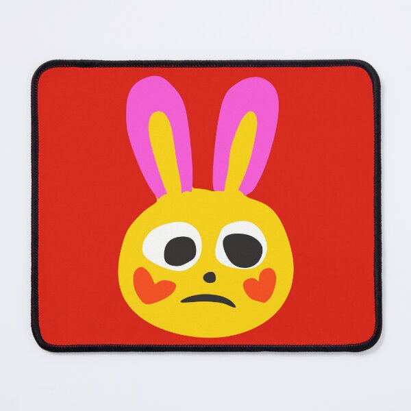 Item preview, Sad Yellow Bunny with Heart Cheeks and Pink Ears designed and sold by KoDi91.