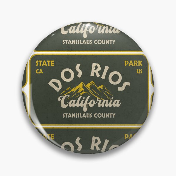 Item preview, Dos Rios State Park, Stanislaus County, California, badge design designed and sold by Wanderful-roads.