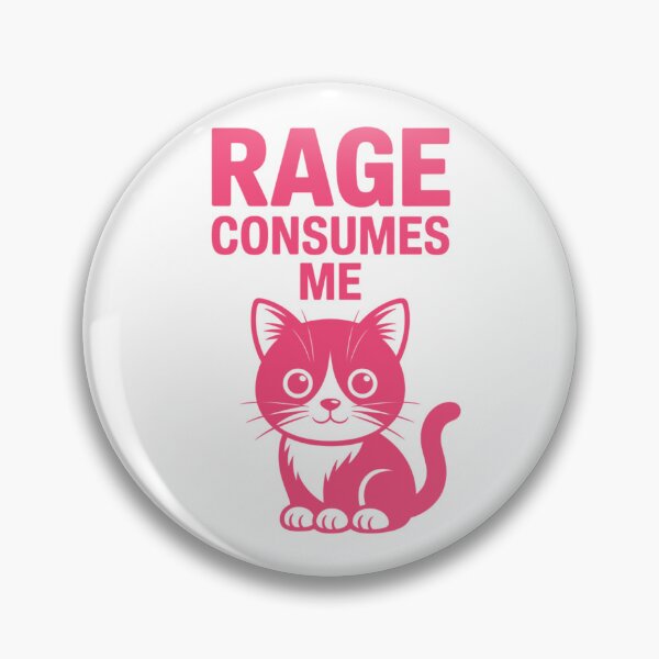 Item preview, Cute Cat Rage Consumes Me (pink) designed and sold by qiroco.
