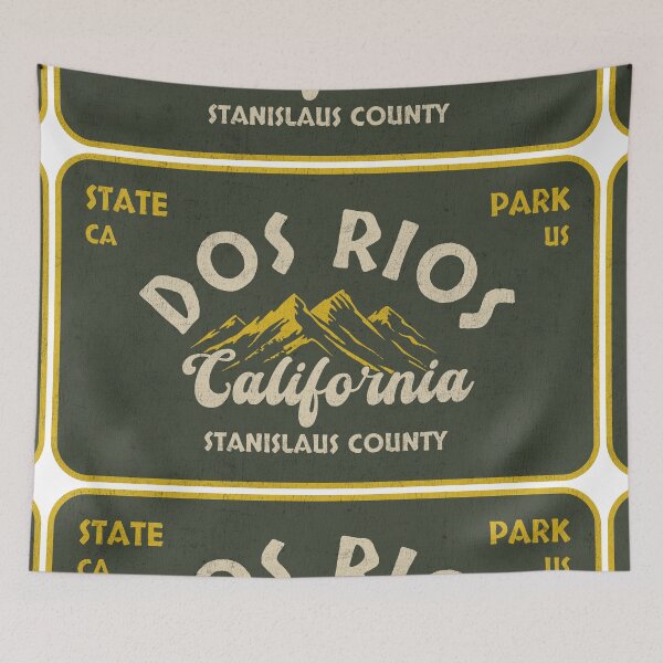 Item preview, Dos Rios State Park, Stanislaus County, California, badge design designed and sold by Wanderful-roads.