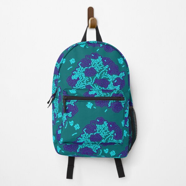 Item preview, Neon Bioluminescent Microorganism Cell Pattern designed and sold by Bio Tech Art.