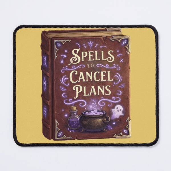 Item preview, Spells to Cancel Plans – Funny Introvert Witch Spellbook designed and sold by MythoWorldddd.