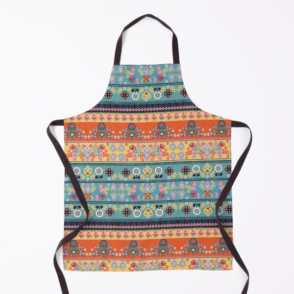 Item preview, Polish folk art flower stripes  designed and sold by FatBirdie.