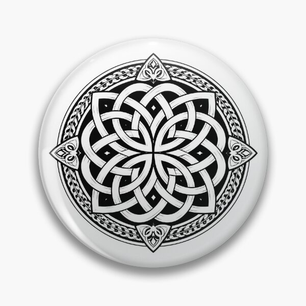 Item preview, Celtic Knot Mandala – Traditional Irish Circular Knotwork designed and sold by Rough Sketches – Ireland Inspired Art.