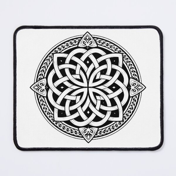 Item preview, Celtic Knot Mandala – Traditional Irish Circular Knotwork designed and sold by Rough Sketches – Ireland Inspired Art.