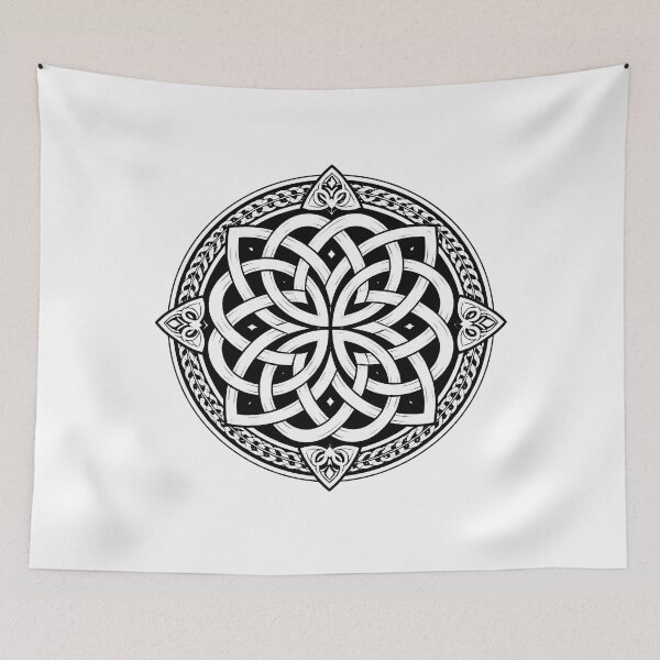 Item preview, Celtic Knot Mandala – Traditional Irish Circular Knotwork designed and sold by Rough Sketches – Ireland Inspired Art.