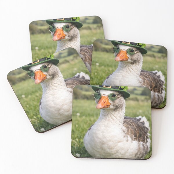 Item preview, Goose Wearing a St. Patrick's Day Hat designed and sold by Maria Dryfhout.