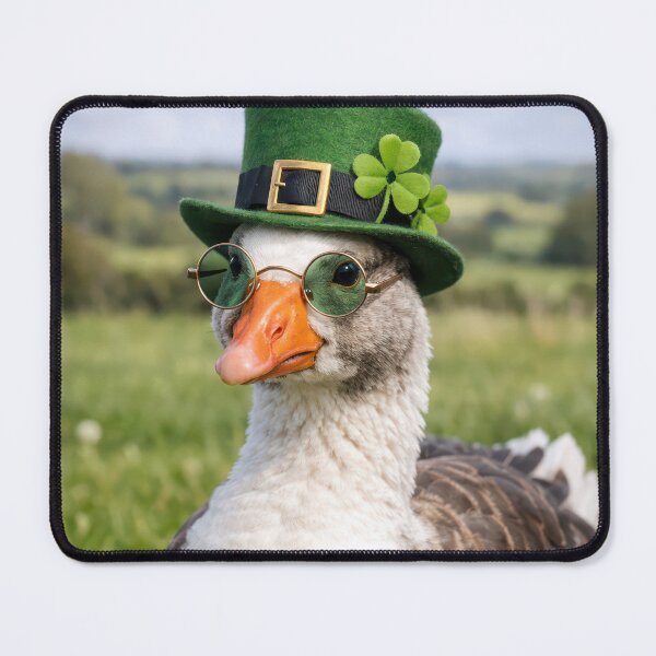 Item preview, Goose Wearing a St. Patrick's Day Hat designed and sold by Maria Dryfhout.
