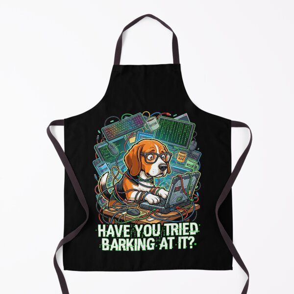 Item preview, Beagle IT Support Hacker Glitch Typography Meme Art Vector designed and sold by Tong4130.