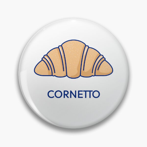 Artikelvorschau, Cornetto, italienisches Croissant, minimale Ikone entworfen und verkauft von BobaBunny76.