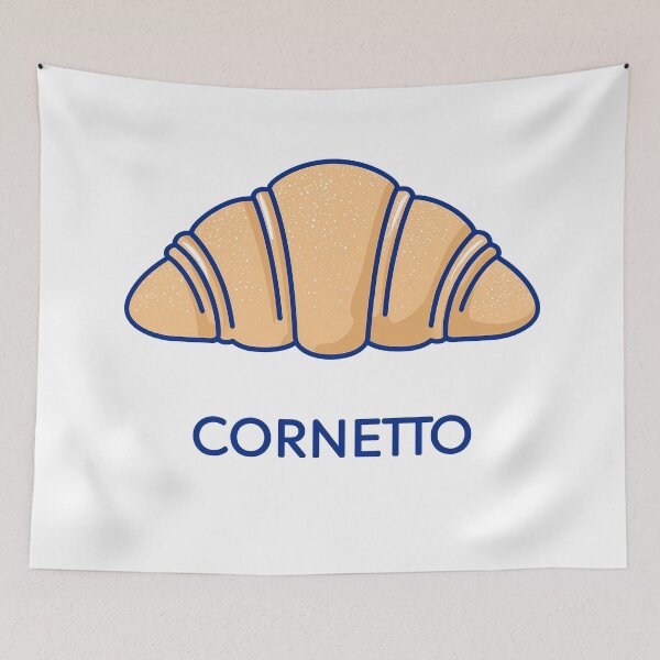Item preview,  Cornetto Italian Croissant Minimal Icon designed and sold by BobaBunny76.