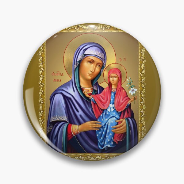 Item preview, Saint Righteous Anna, mother of the Virgin Mary,  Orthodox icon  designed and sold by orthodox-icon.