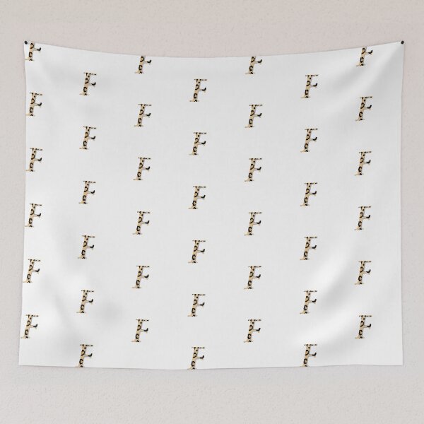 Item preview, Letter F with leopard pattern designed and sold by LilasStyle.