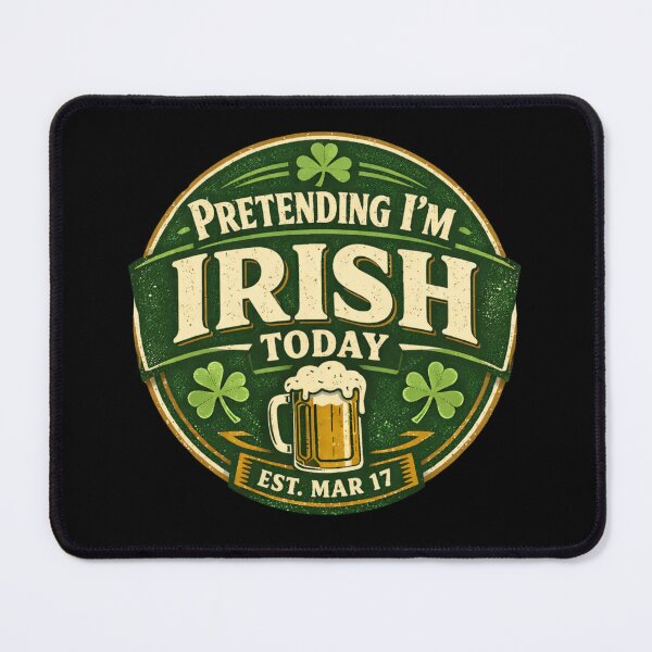 Item preview, Pretending I'm Irish Today Funny St Patrick’s Day Shamrock Shirt designed and sold by HubCreates.