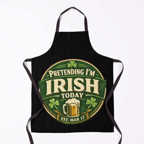 Item preview, Pretending I'm Irish Today Funny St Patrick’s Day Shamrock Shirt designed and sold by HubCreates.