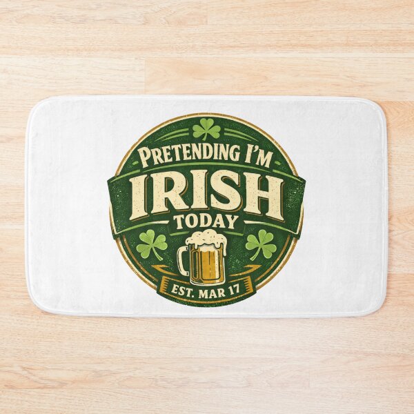 Item preview, Pretending I'm Irish Today Funny St Patrick’s Day Shamrock Shirt designed and sold by HubCreates.