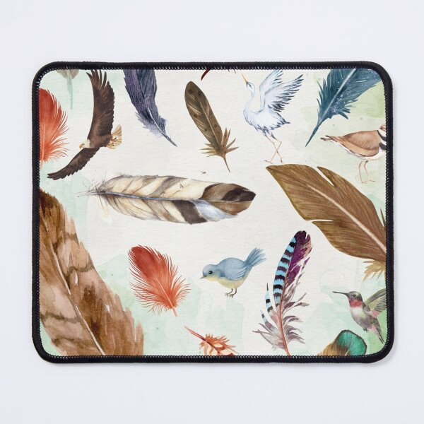 Item preview, Colorful Feather Pattern on Green – Nature-Inspired Boho Digital Art for Wall Art, Stickers, Apparel & Home Decor designed and sold by Lubec2023.