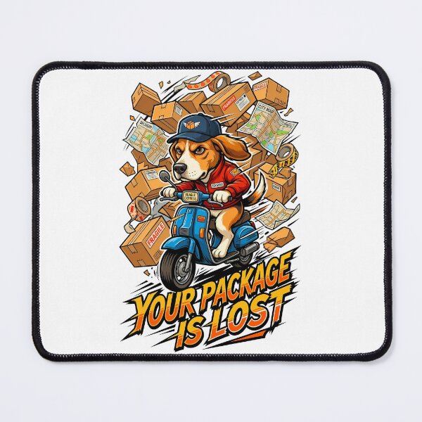 Item preview, Fast Delivery Beagle Driver Speed Warped Font Illustration Design designed and sold by Tong4130.