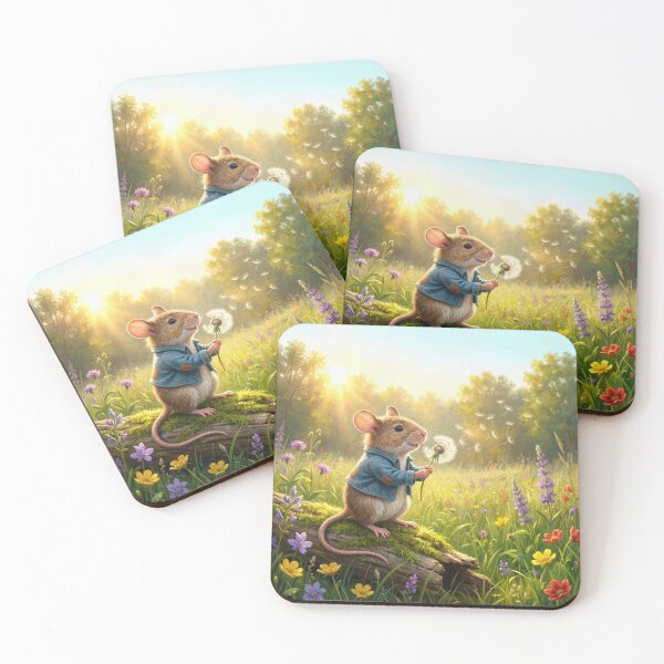 Item preview, Mouse Blowing Seeds Off a Dandelion designed and sold by Maria Dryfhout.