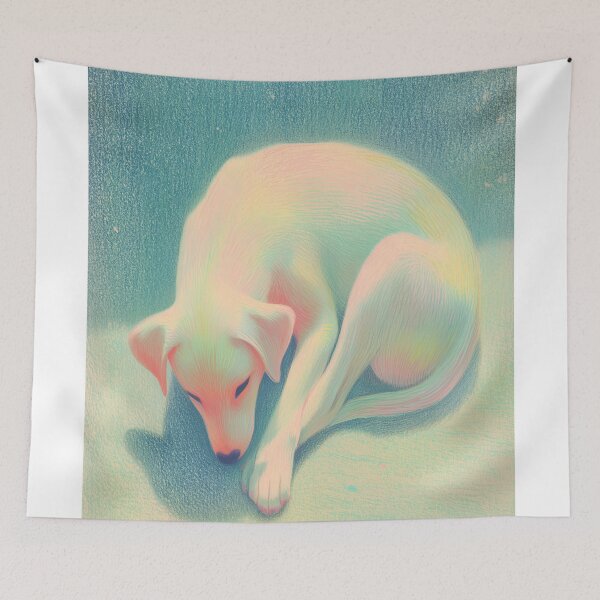 Item preview, Pastel Sleeping Labrador Retriever designed and sold by lautir.