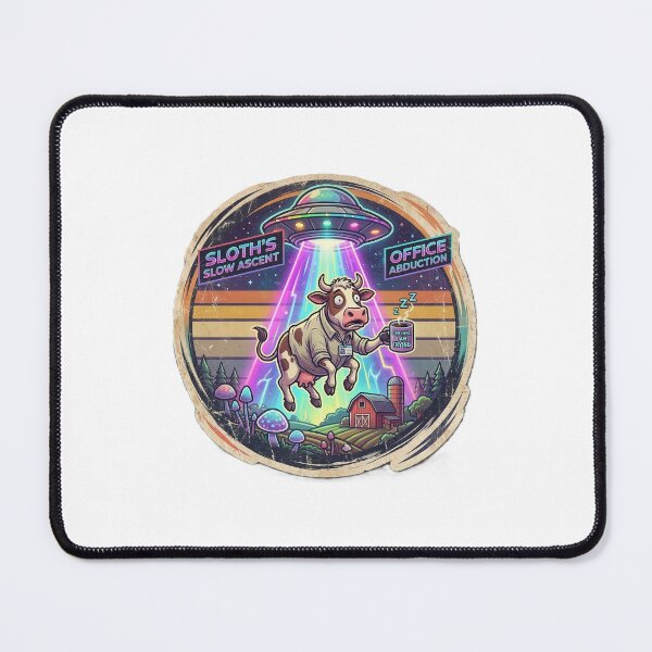 Item preview, Retro UFO Cow Abduction designed and sold by Prism-Bubble.