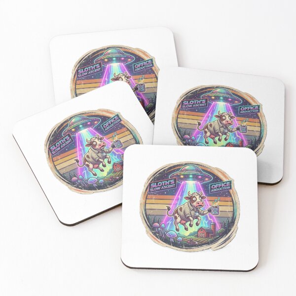 Item preview, Retro UFO Cow Abduction designed and sold by Prism-Bubble.