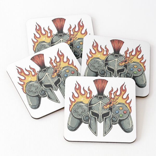 Item preview, Flaming Gamer Knight Retro Gaming Graphic designed and sold by Dzblack.