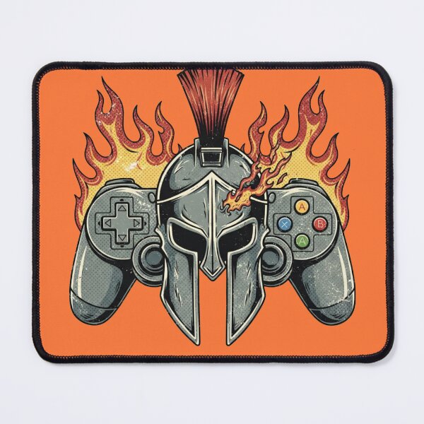 Item preview, Flaming Gamer Knight Retro Gaming Graphic designed and sold by Dzblack.