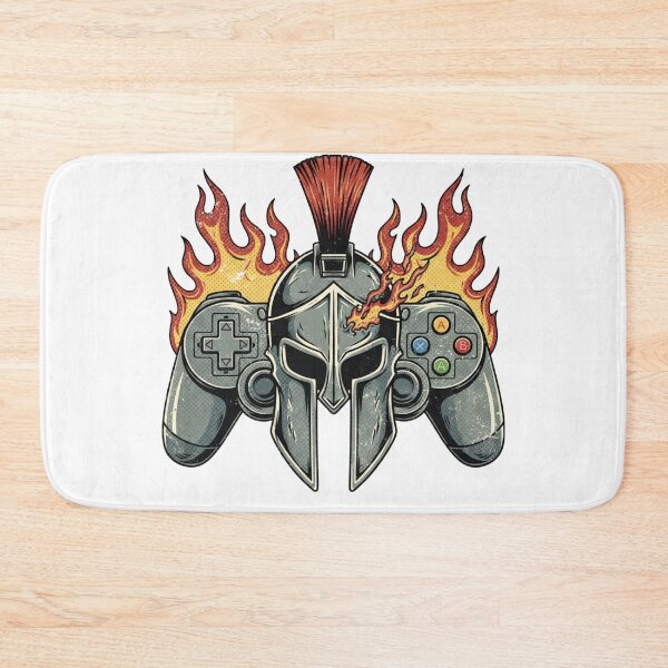 Item preview, Flaming Gamer Knight Retro Gaming Graphic designed and sold by Dzblack.